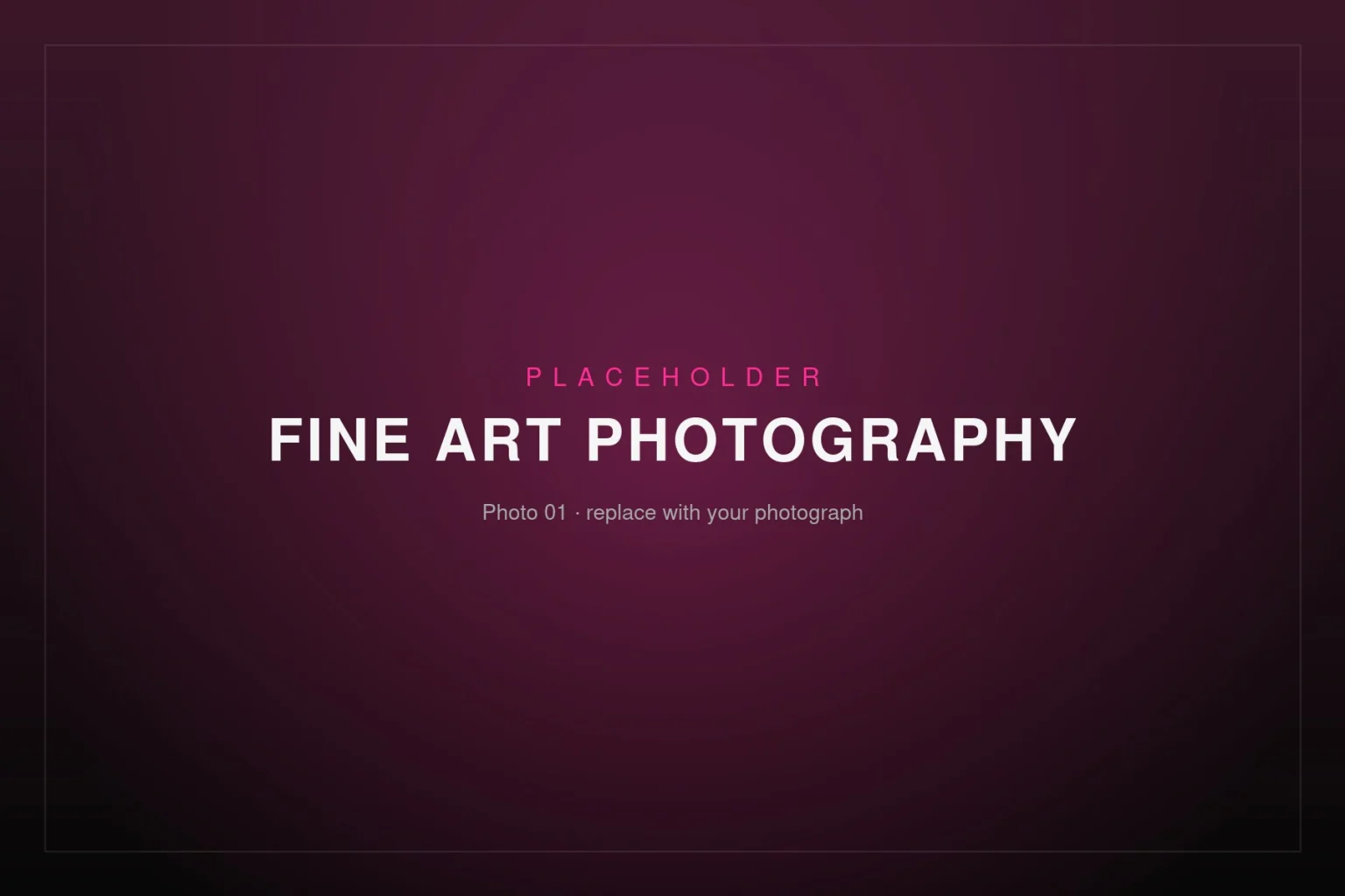 Placeholder image – Fine Art Photography 01