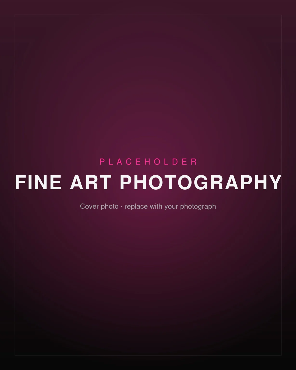 Placeholder cover – Fine Art Photography