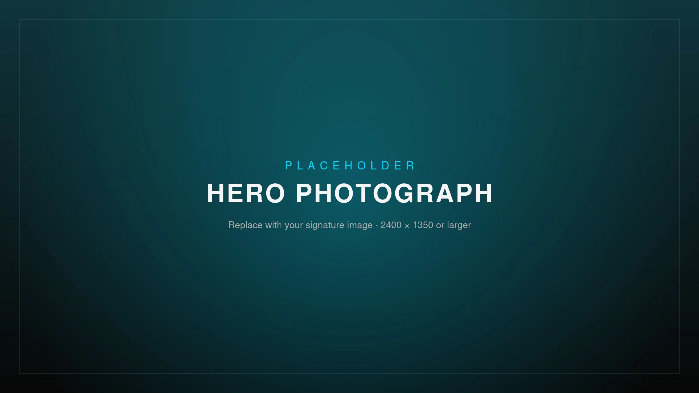 Placeholder hero photograph