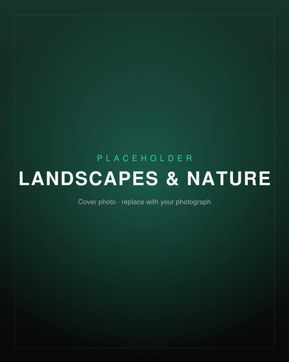 Placeholder cover – Landscapes & Nature